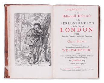 HOWELL, JAMES. Londinopolis; An Historicall Discourse or Perlustration of the City of London.  1656